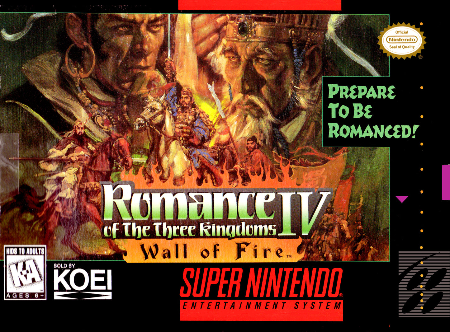 Romance of the Three Kingdoms IV Wall of Fire (SNES)