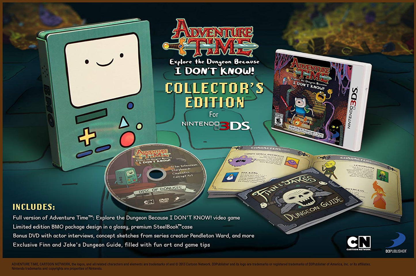 Adventure Time Explore the Dungeon Because I Don't Know Collectors Edition (3DS)