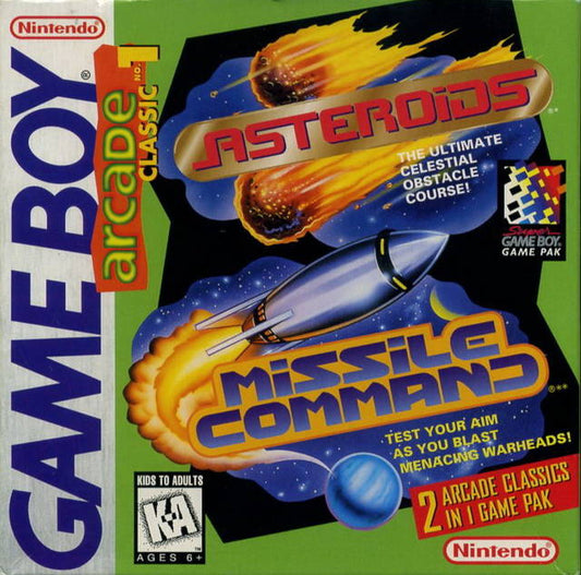 Arcade Classic Asteroids & Missile Command (GB)