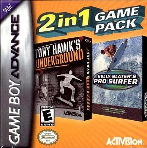Tony Hawk's Underground/Kelly Slater's Pro Surfer Combo (GBA)