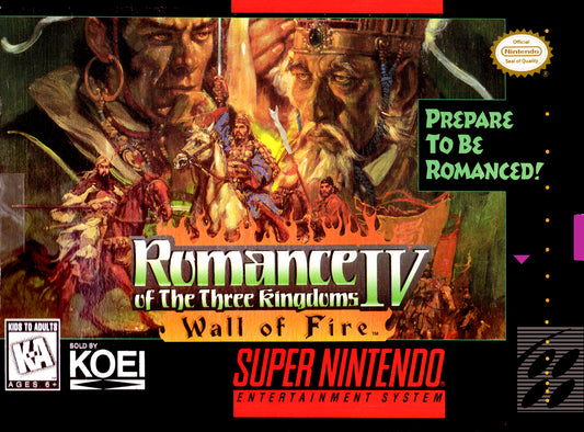 Romance of the Three Kingdoms IV Wall of Fire (SNES)