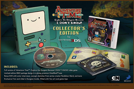 Adventure Time Explore the Dungeon Because I Don't Know Collectors Edition (3DS)