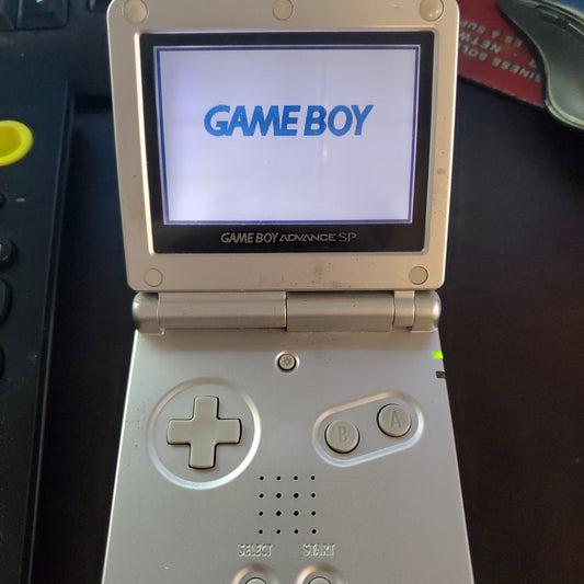 Game Boy Advance SP with charger